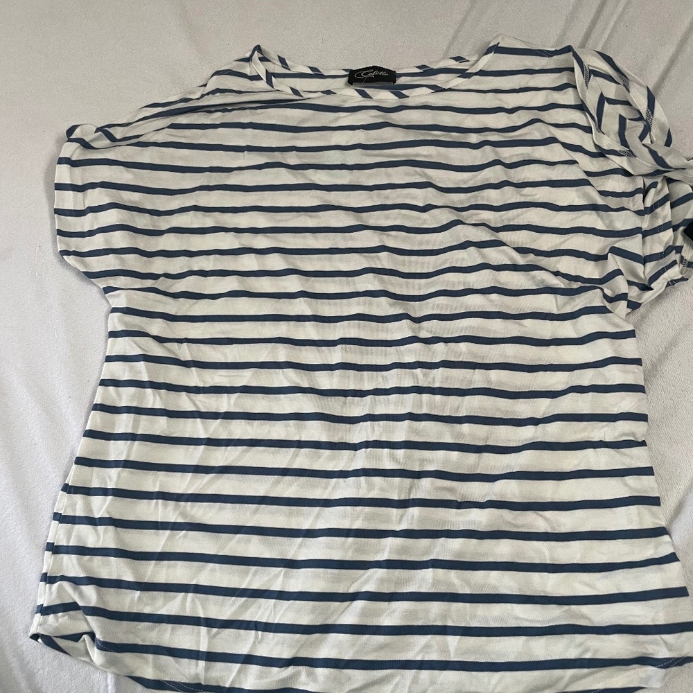 Colette Romey Cold Shoulder Knit Top